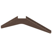  Imported ADA Workstation Support Standard Steel Bracket 15'' D x 21'' H in Copper, Sold As 6-Piece