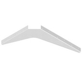  Imported ADA Workstation Support Standard Steel Bracket 15'' D x 21'' H in White, Sold As 6-Piece