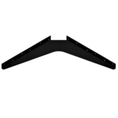  Imported ADA Workstation Support Standard Steel Bracket 21'' D x 21'' H in Black, Sold As 6-Piece
