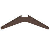  Imported ADA Workstation Support Standard Steel Bracket 21'' D x 21'' H in Copper, Sold As 6-Piece