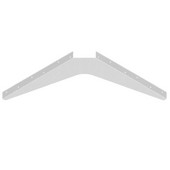  Imported ADA Workstation Support Standard Steel Bracket 21'' D x 21'' H in White, Sold As 6-Piece