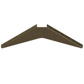  Imported ADA Workstation Support Standard Steel Bracket 24'' D x 24'' H in Brown, Sold As 6-Piece