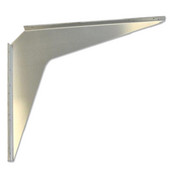  Imported Aluminum ADA Support Bracket, 2 Gauge, 24'' D x 29'' H, Sold As Pair