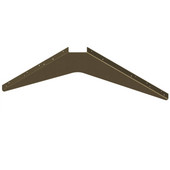  Imported ADA Workstation Support Standard Steel Bracket 24'' D x 29'' H in Brown, Sold As 4-Piece