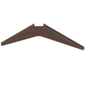  Imported ADA Workstation Support Standard Steel Bracket 24'' D x 29'' H in Copper, Sold As 4-Piece