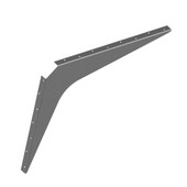  Imported ADA Workstation Support Standard Steel Bracket 29'' D x 35'' H in Gray, Sold As Pair