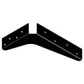  Imported ADA Shelf Support Standard Steel Bracket 5'' D x 8'' H in Black, Sold As 10-Piece