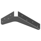  Imported ADA Shelf Support Standard Steel Bracket 5'' D x 8'' H in Primer, Sold As 10-Piece