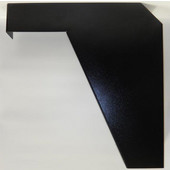  Imported ADA Vanity Bracket 21'' in Black for 22'' to 24'' Countertop, Sold As Pair