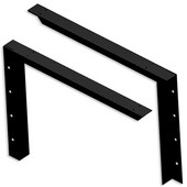  Imported Concealed Bracket (2.0 Version) with 30'' Support Arm in Black, Sold As Pair