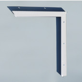  Imported Concealed Bracket (1.0 Version) with 9'' Support Arm in White, Sold As Pair
