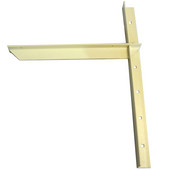  Imported Extended Concealed Bracket (2.0 Version) with 18'' Support Arm in Almond, Sold As Pair