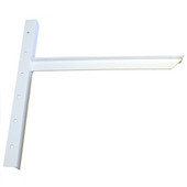  Imported Extended Concealed Bracket (2.0 Version) with 24'' Support Arm in White, Sold As Pair
