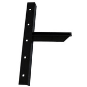  Imported Extended Concealed Bracket (2.0 Version) with 9'' Support Arm in Black, Sold As Pair