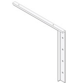  Imported Concealed Flat Bracket (1.0 Version) with 18'' Support Arm in White, Sold As Pair
