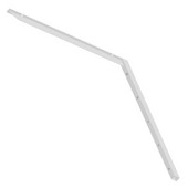 Imported Hybrid (1.0 Version) ''T'' Bracket with 18'' Support Arm in White, Sold As Pair