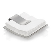  Scudo Collection Napkin Holder in Stainless Steel, 7-9/16'' W x 7-1/2'' D x 2-19/64'' H