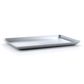  Basic Collection Tray in Satin Stainless Steel, 9-55/64'' W x 5-29/32'' D x 19/32'' H