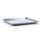  Basic Collection Tray in Satin Stainless Steel, 7-7/8'' W x 6-45/64'' D x 19/32'' H