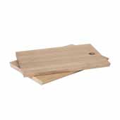  Borda Collection Oak Serving Board, Set of 2, 6''W x 8''D x 5/16''H