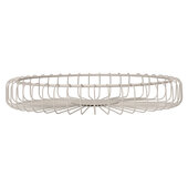  Estra Collection Small Wire Basket Moonbeam (Cream), 14-9/16'' W x 14-9/16'' D x 2-5/16'' H