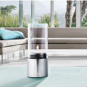  Clear Tealight Holder, Wide, Polished