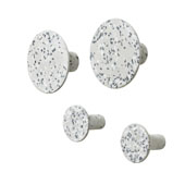  Ponto Collection Wall Hooks Set of 4 in Terrazzo Grey, 3-3/8''W x 1-3/4''D x 3-3/8''H