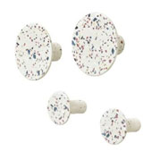  Ponto Collection Wall Hooks Set of 4 Terrazzo in Multi-Color, 3-3/8''W x 1-3/4''D x 3-3/8''H
