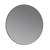  Rim  Collection 31-1/2'' Diameter x 1-3/16''D Round Accent Mirror - Smoke with Steel in Grey