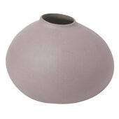  Nona Collection Porcelain Vase Bark (Mauve), 6-11/16'' W x 7-1/16'' D x 5-1/8'' H
