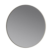  Rim Collection 20'' Round Small Accent Mirror in Smoke with Ashes of Roses (Light Grey) Rim, 19-11/16'' Diameter x 1-3/16'' D