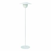  Ani Lamp Collection 3-in-1 Floor Rechargeable LED Lamp in White, 13-3/8'' Diameter x 47-11/16'' H