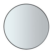  Rim Collection 20'' Round Small Accent Mirror in Smoke with Black Rim , 19-11/16'' Diameter x 1-3/16'' D