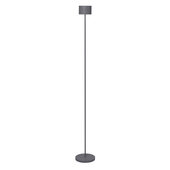  Farol Collection Mobile Rechargeable LED Floor Lamp in Warm Grey, 5-15/16'' Diameter x 45-5/16'' H