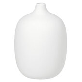  Ceola Collection Vase Ceramic in White, 5-1/2'' Diameter x 7-1/2'' H