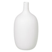  Ceola Collection Vase Ceramic in White, 4'' Diameter x 8'' H