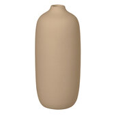  Ceola Collection Vase Ceramic in Nomad (Khaki), 3'' Diameter x 7'' H