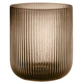  Ven Collection Large Hurricane Lamp in Coffee, 7-7/8'' Diameter x 8-1/16'' H