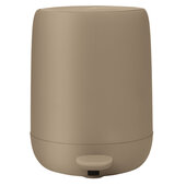  Sono Collection Pedal Bin Wastepaper Basket with Soft Close Lid in Tan, 5 Liter (1.32 Gallon), 10-3/16'' W x 9-1/8'' D x 12'' H