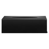  Nexio  Collection Stainless Steel Tissue Box Holder in Black, 9-7/16'' W x 4-3/4'' D x 2-13/16'' H