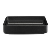 Nexio  Collection Stainless Steel Soap Dish in Black, 3-15/16'' W x 3-1/8'' D x 15/16'' H