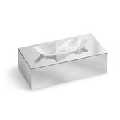  Nexio Polished Stainless Steel Kleenex Tissue Box Holder