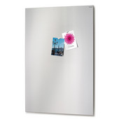  Muro Collection Magnet Board in Brushed Stainless Steel, 23-3/5'' W x 35-2/5'' H