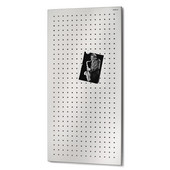  Muro Collection Perforated Magnet Board in Stainless Steel, 15-7/10'' W x 31-1/2'' H