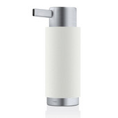  Ara Collection Soap Dispenser in White, 3-15/64'' Diameter x 2-2/5'' D x 6-5/8'' H