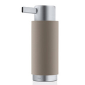  Ara Collection Soap Dispenser in Taupe, 3-15/64'' Diameter x 2-2/5'' D x 6-5/8'' H