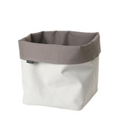  Ara Collection Storage Basket Reversible Canvas XL in Sand Taupe, 9-1/16''W x 9-1/16''D x 12-3/16''H