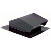  Roof Cap with Backdraft Damper/Bird Screen, Available in Black or Aluminum