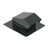  Steel Roof Cap, for 3'' or 4'' Round Duct, Black