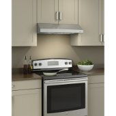  Glacier BCSD1 Series, 24'' Intermediate Under Cabinet Range Hood, 250 CFM, 1.5 Sones, Stainess Steel, 23-7/8'' W x 19-5/8'' D x 6'' H, Available in Multiple Sizes